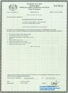 SK Elite - Type B Wholesaler Poison License