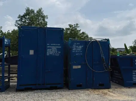 Close Container Rubbish Skid Gas Rack